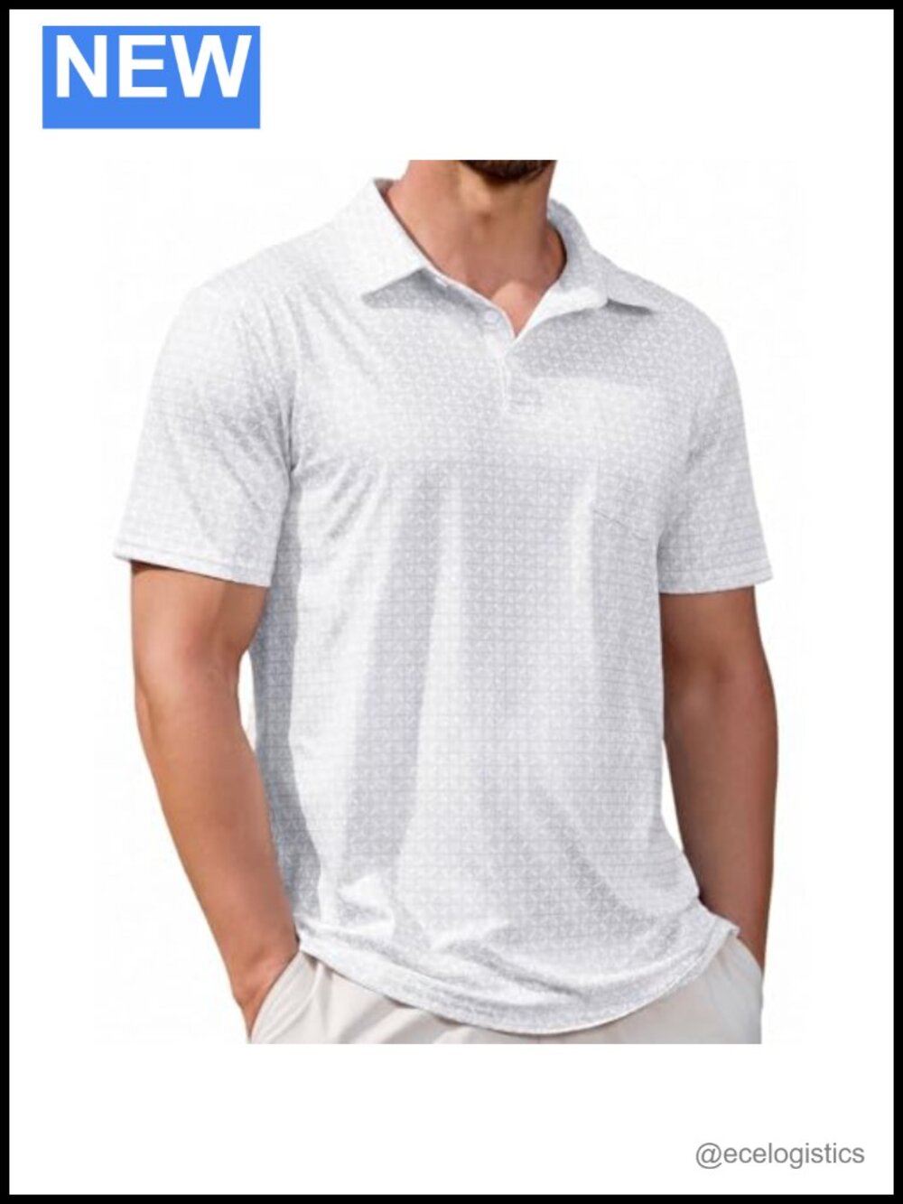 Quick Dry Moisture Wicking Golf Polo Shirt Men Slim Fit Short Sleeve 4-Way